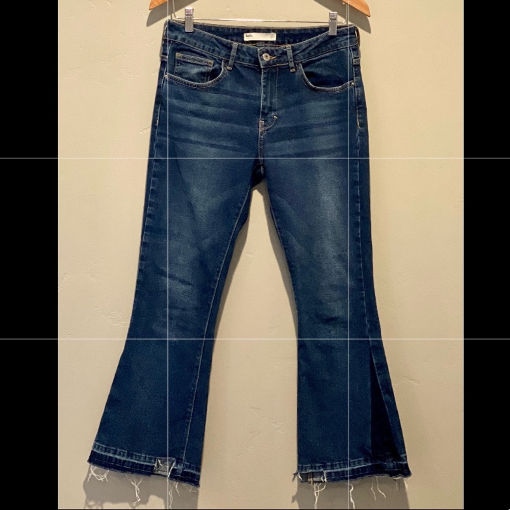 ZARA Wide leg Jeans with Slit